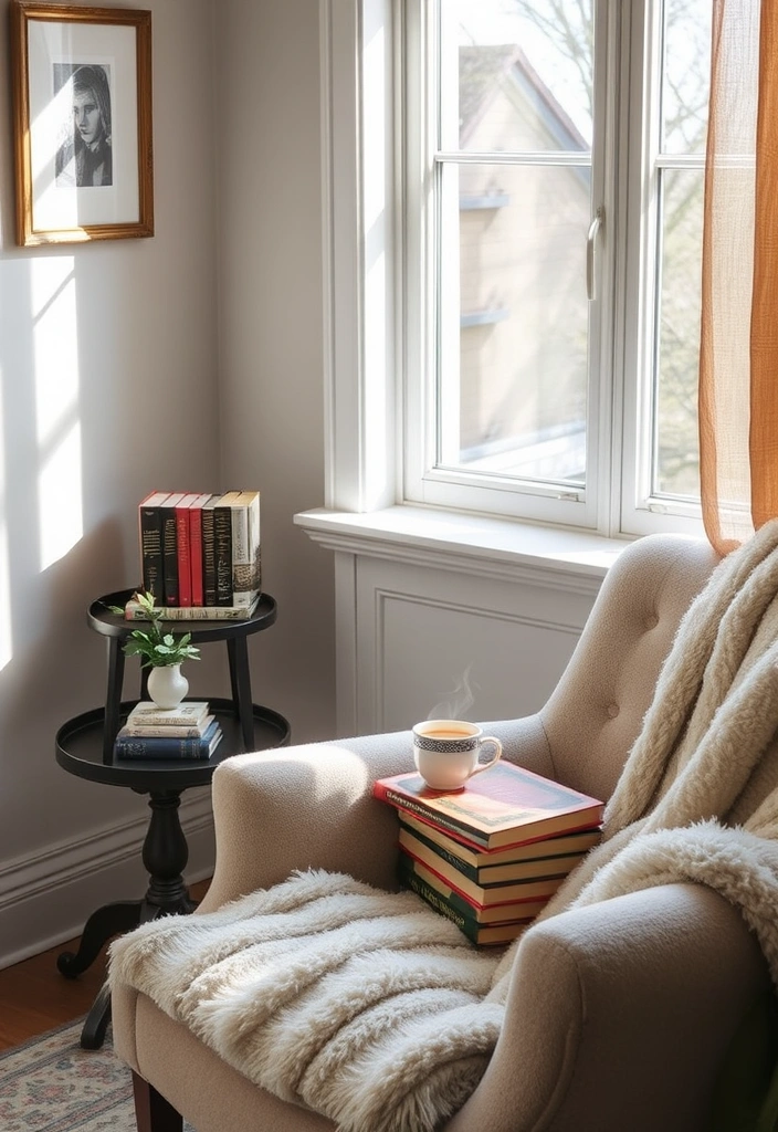 15 Cozy Home Decor Ideas to Turn Your Space into a Snug Retreat (You Won't Want to Leave!) - 4. A Cozy Reading Nook