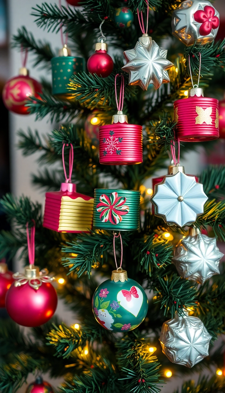 12 Eco-Friendly Christmas Tree Decoration Ideas That Are Good for the Planet! - 10. Recycled Tin Can Ornaments