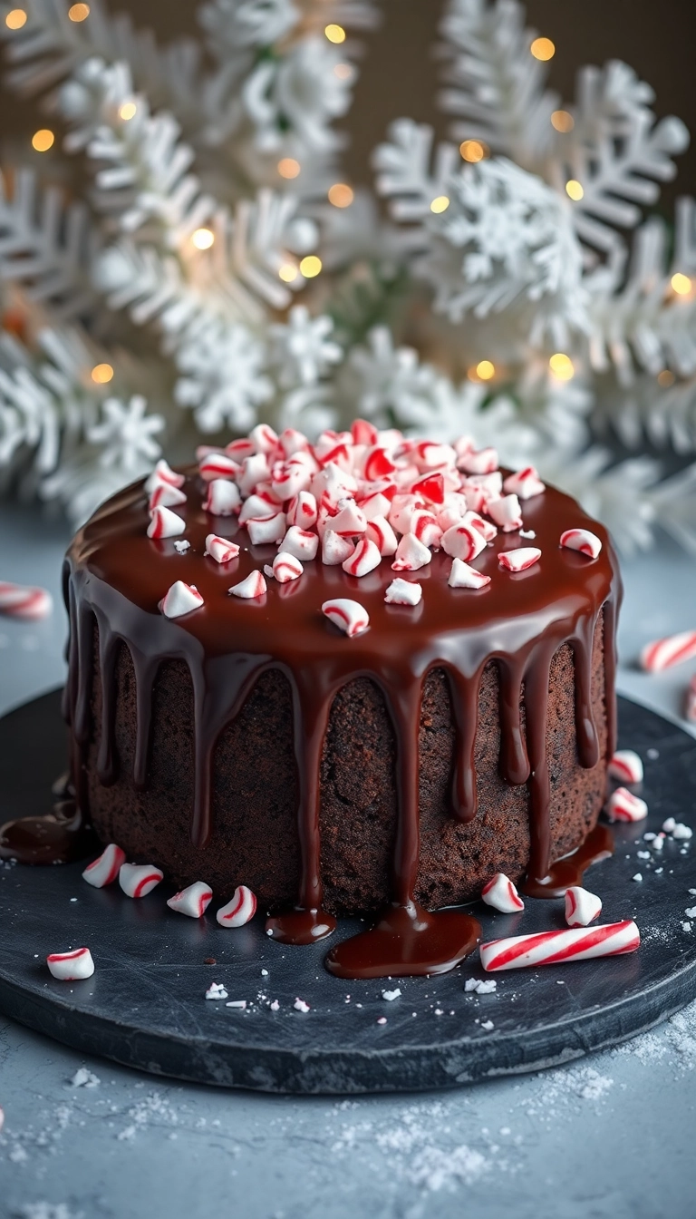 20 Stunning Christmas Cake Designs That Will Wow Your Guests (Number 7 Is a Showstopper!) - 13. Chocolate Peppermint Cake