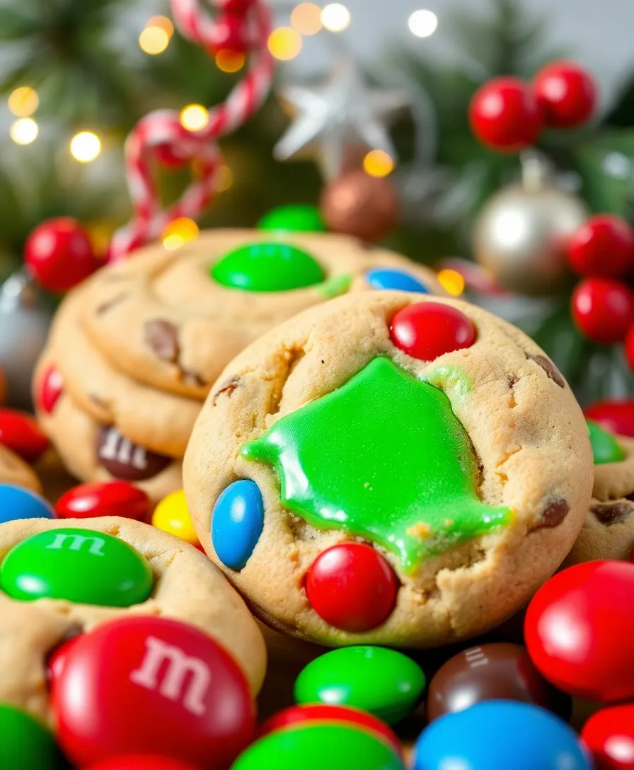 Christmas Cookies: 25 Easy Recipes to Delight Your Holiday Gatherings! - 15. M&M Christmas Cookies