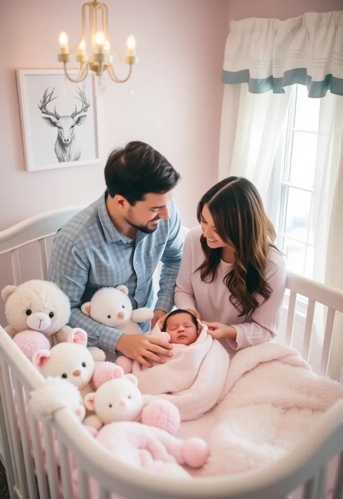 10 Heartwarming Family Newborn Pictures at Home You'll Want to Recreate! - 3. Cozy Nursery Moments