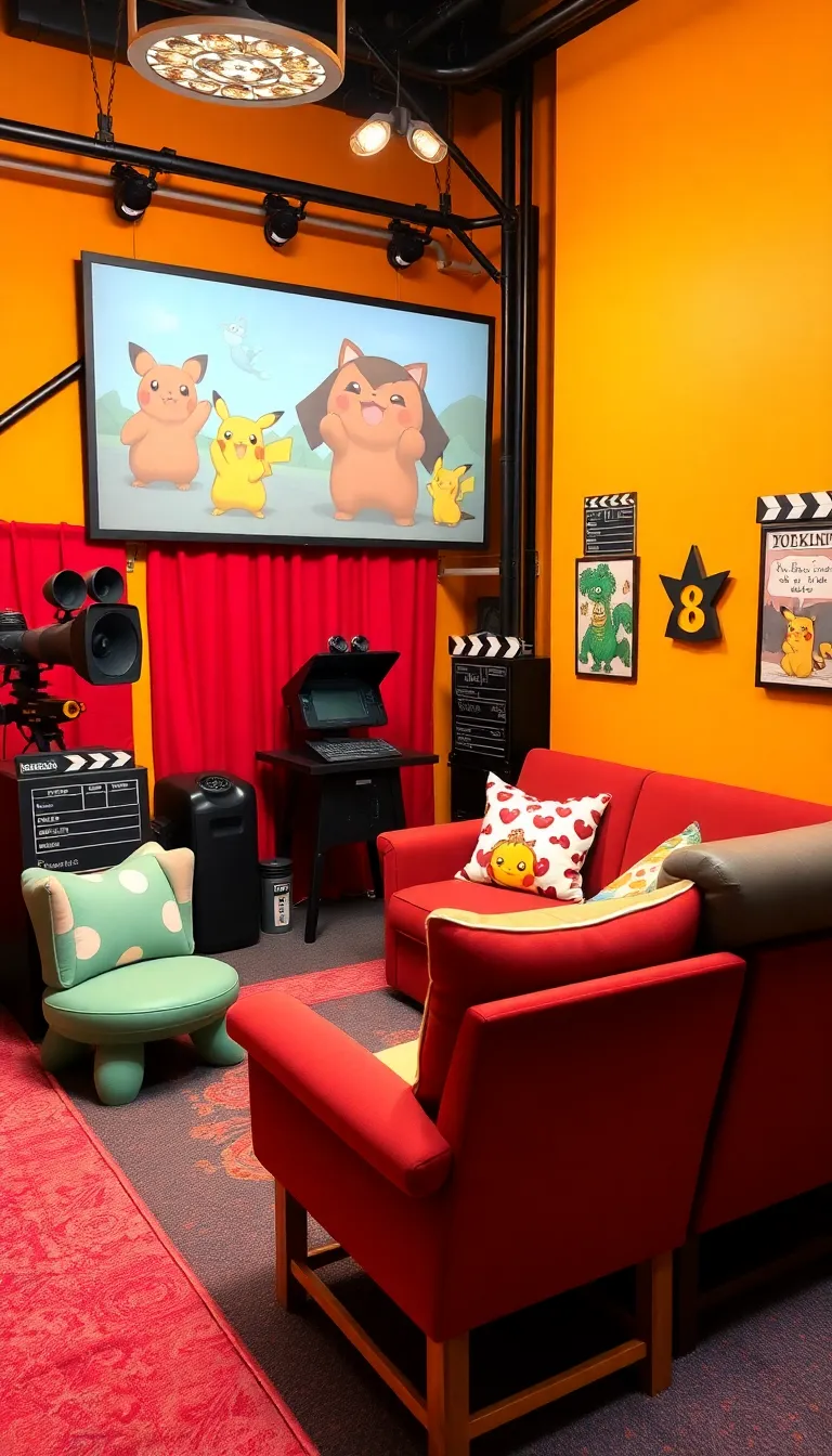 22 Pokémon Room Themes That Will Make Your Heart Go 'Pika Pika!' - 21. Pokémon Film Studio