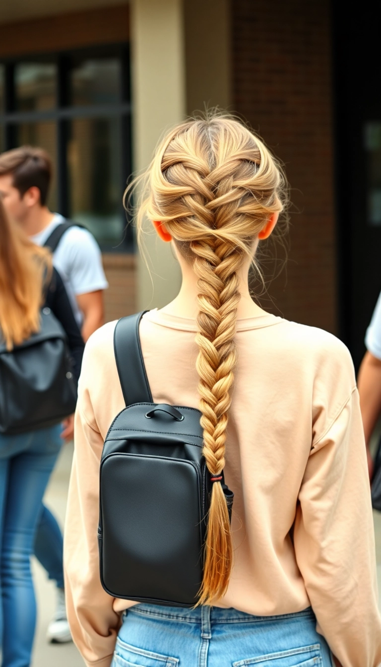 21 Cute and Easy Hairstyles for School That Will Make You the Trendsetter! - 7. Fishtail Braid