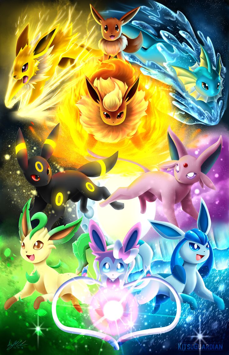 10 Adorable Pokemon Wallpapers For Every Fan (You Won't Believe #7!) - 10. The Evolution of Eevee