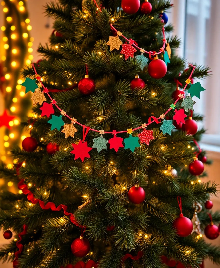 20 Festive Christmas Crafts You Can Make with the Kids (Get Inspired by #9!) - 12. Christmas Tree Garland