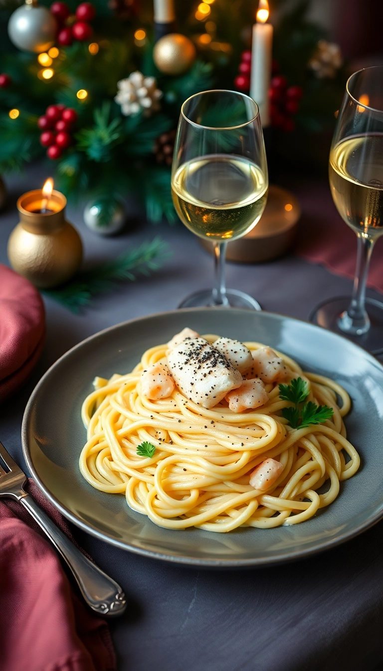 21 Christmas Pasta Recipe Ideas That'll Make Your Holiday Dinner Unforgettable! - 4. Lobster Fettuccine Alfredo