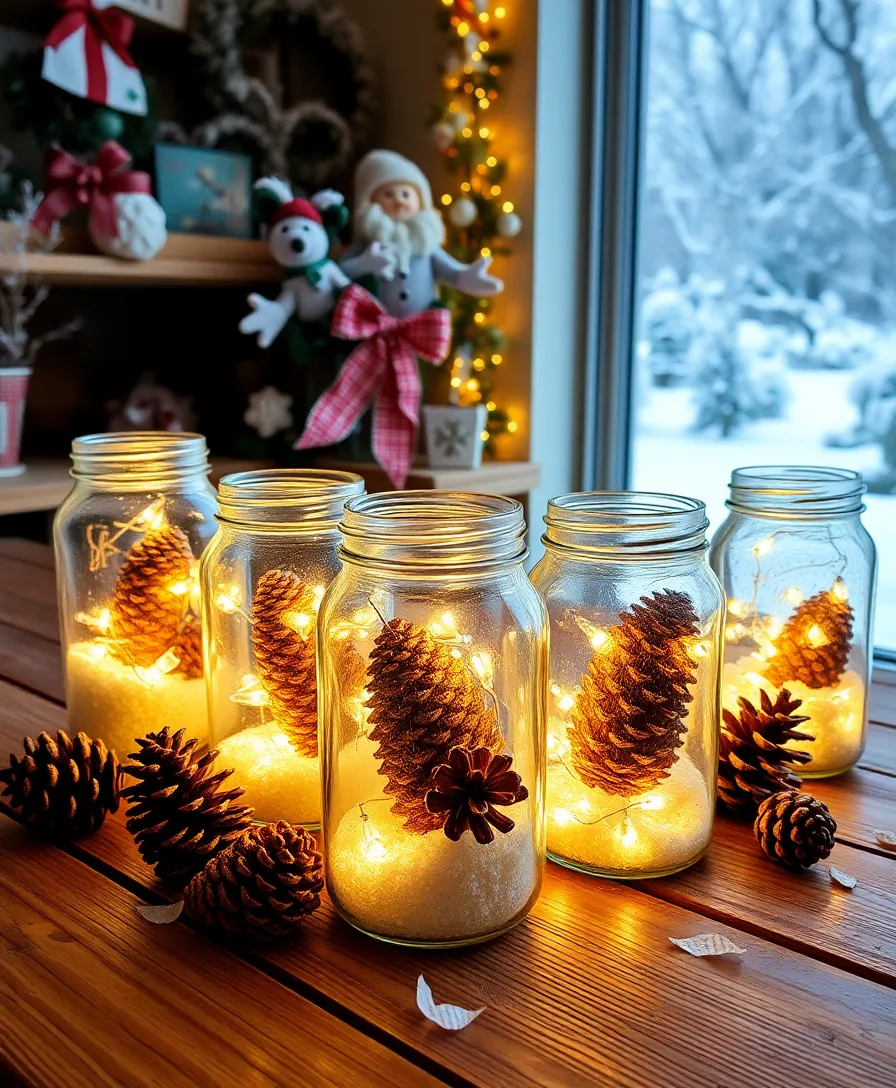 18 Stunning Advent Decorations to Transform Your Home into a Winter Wonderland (#7 Is Pure Magic!) - 7. Magical Fairy Light Jars