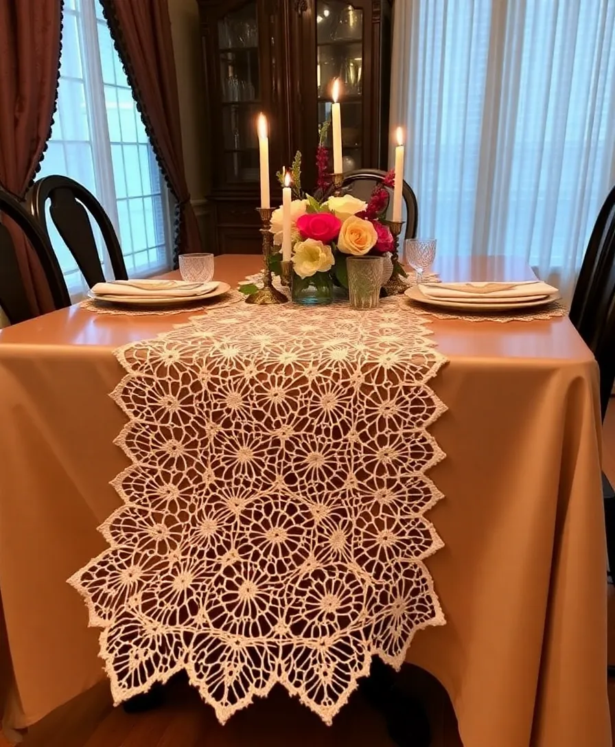 21 Easy DIY Crochet Projects for Beginners That Are Totally Doable (You Can Do #7!) - 16. Lovely Crochet Table Runners