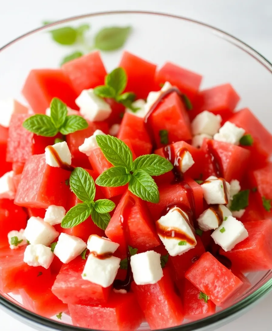 18 Mouthwatering Healthy Salads That'll Make You Forget All About Pizza (#6 Is a Must-Try!) - 3. Watermelon and Feta Salad