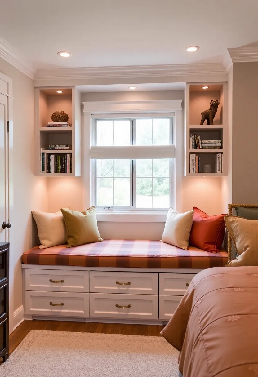 13 Comforting Bedroom Layouts That Make You Feel Right at Home! - 7. Built-in Storage for Clutter-Free Living