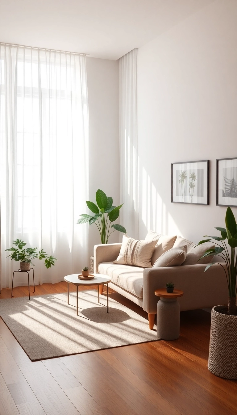 23 Minimalist Studio Apartment Décor Ideas That'll Transform Your Tiny Space! - 10. Simple Window Treatments