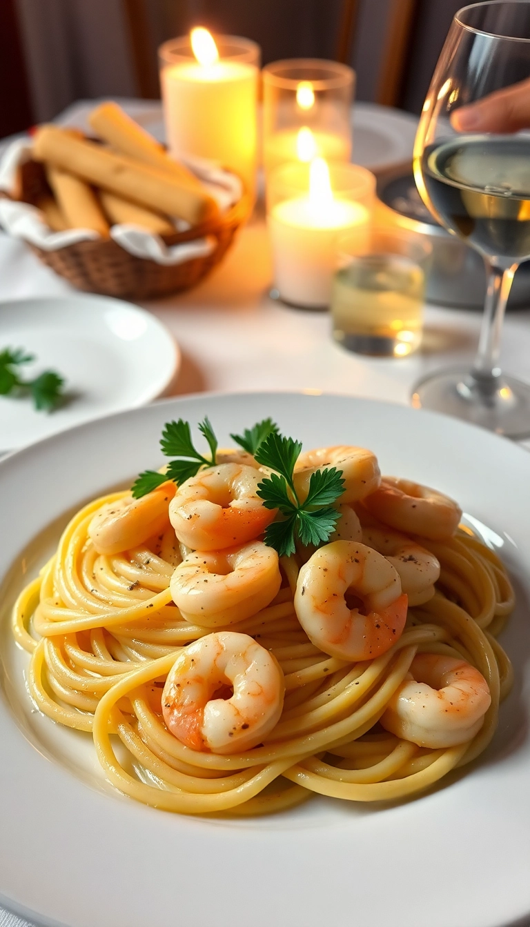 19 Cozy Dinner Ideas That'll Warm Your Heart and Home! - 6. Garlic Butter Shrimp Pasta