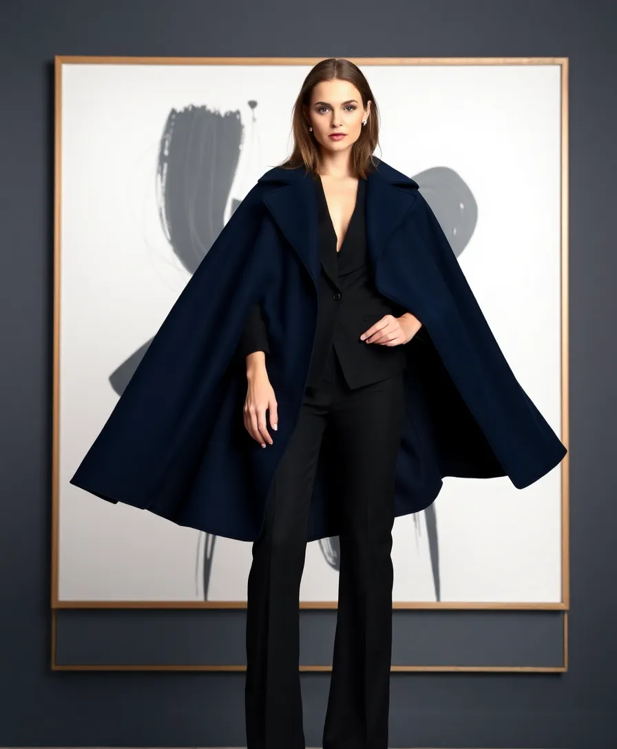 9 Inspiring Winter Coats to Elevate Your February Fashion Game! - 6. The Trendy Cape Coat