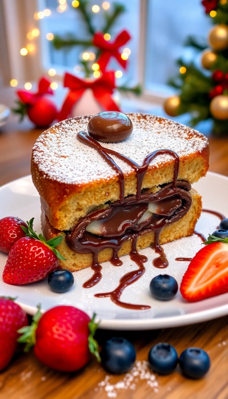 18 Christmas Breakfast Ideas That Will Make Your Mornings Merry! - 11. Nutella Stuffed French Toast