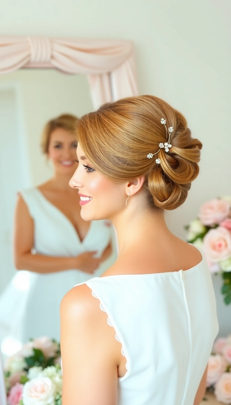 14 French Pin Hairstyles That'll Make You Look Effortlessly Chic (You Won't Believe #7!) - 13. The Simple Pinned Updo