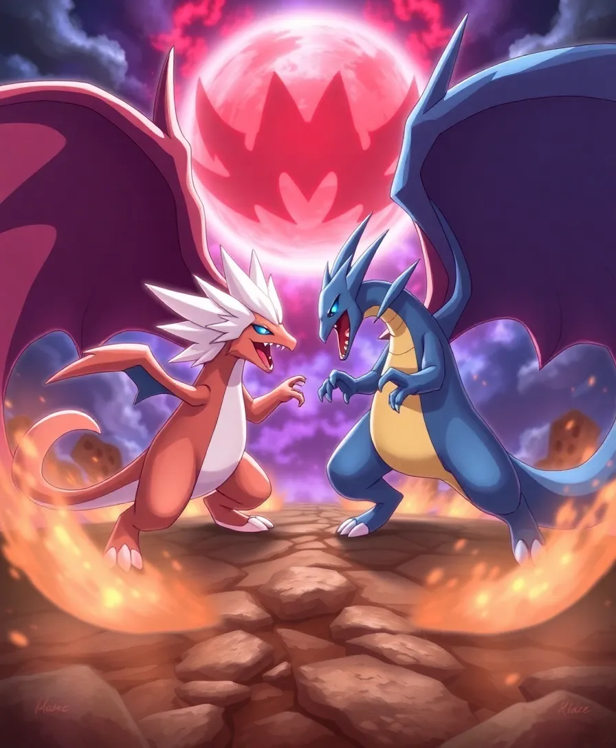 7 Stunning Pokemon Art Pieces That Will Make You Want to Catch 'Em All! - 13. The Art of Battle: Dynamic Duels