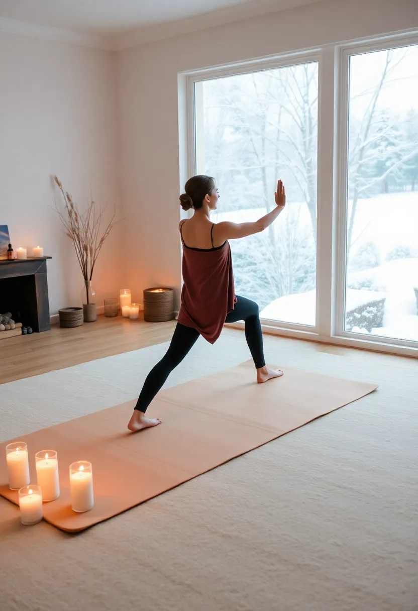 25 Cozy Winter Self Care Ideas That Will Melt Your Stress Away! (You’ll Love #16!) - 4. Try Winter Yoga