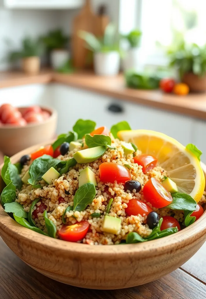 21 Quick and Healthy Meals You Can Make in Under 30 Minutes (Yum!) - 1. Quinoa Salad with Chickpeas and Avocado