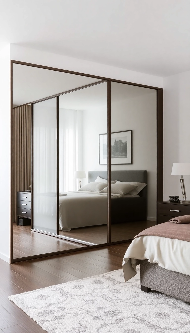 13 Small Bedroom Layouts That’ll Maximize Every Square Foot (You’ll Love #9!) - 5. Sliding Door Wardrobe