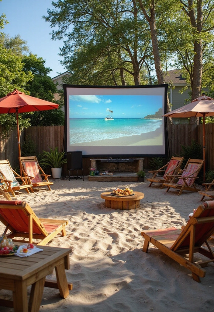 13 Magical Spring Outdoor Movie Night Themes That Will Have Everyone Talking! - 7. Beach Party Movie Night