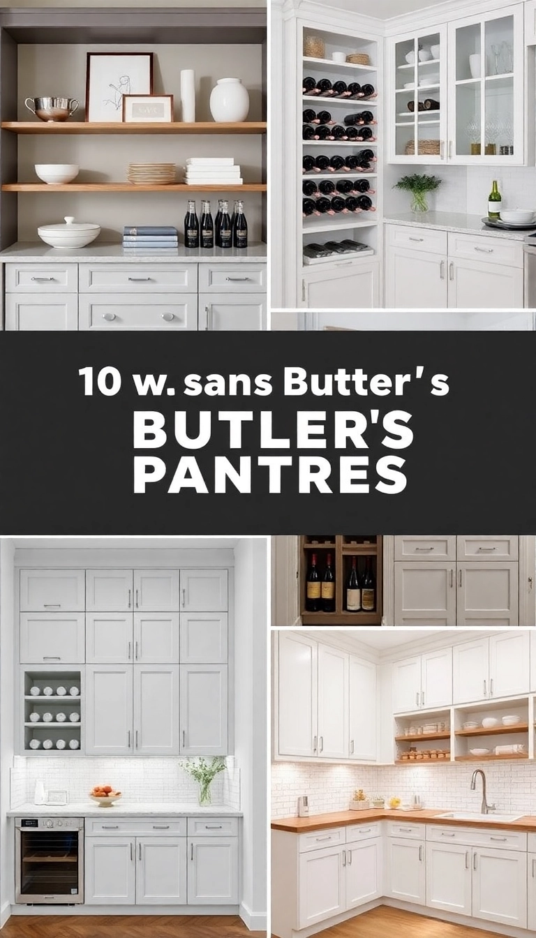 41 Modern Butler's Pantry Ideas That Will Elevate Your Kitchen Style