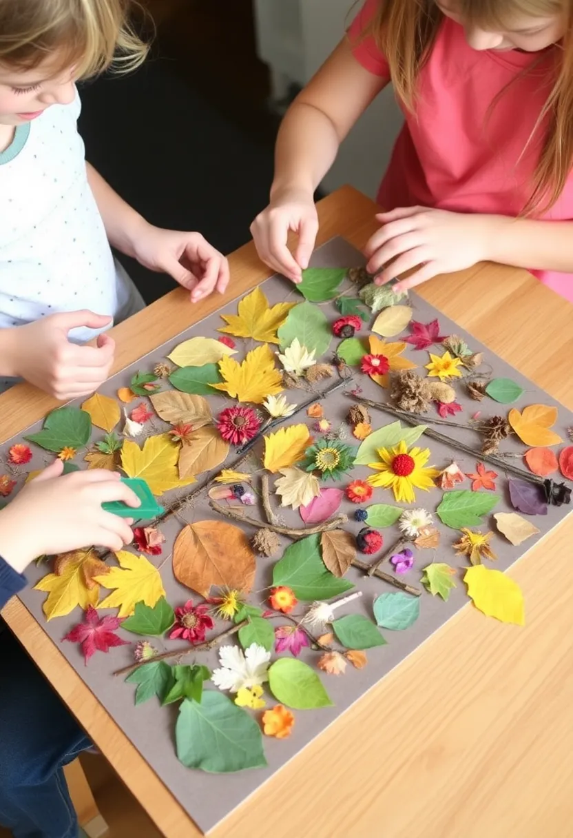 20 Fun Crafts for Kids That'll Keep Them Busy for Hours (You'll Love #15!) - 5. Nature Collage