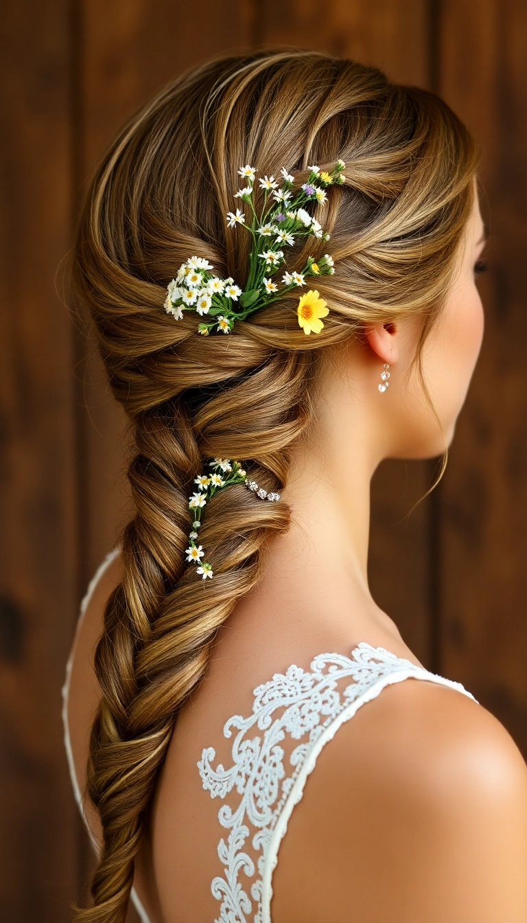 25 Romantic Wedding Hairstyles That Will Make Your Heart Melt (Especially #12!) - 2. Dreamy Boho Braids