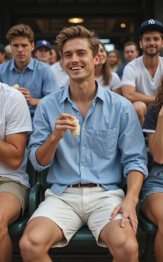 10 Baseball Game Outfit Ideas to Keep You Cool and Stylish This Summer! - 6. Casual Button-Up Shirt and Shorts