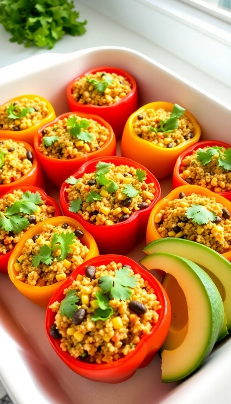 18 Healthy Dinner Recipes for Weight Loss That Taste Incredible! - 2. Quinoa & Black Bean Stuffed Peppers