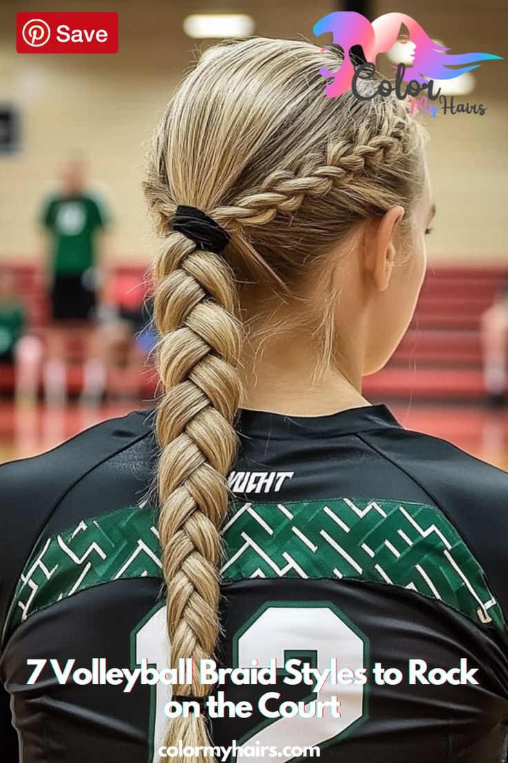 15 Quick and Stylish Volleyball Hairstyles That Are Game-Changers! - Elegant Fishtail Braid