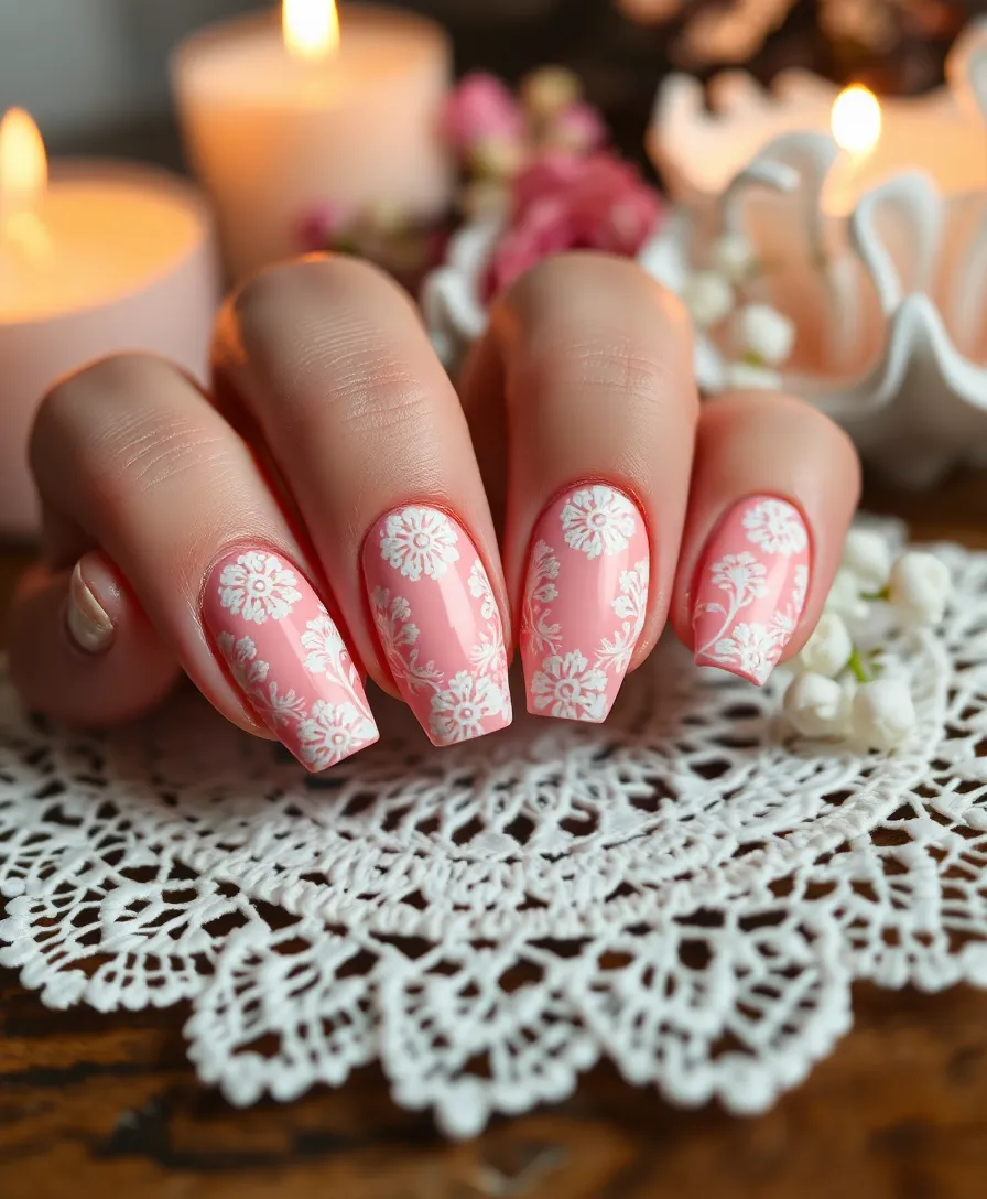 DIY New Year’s Nails: Simple Designs for Stunning Results - 9. Elegant Lace Accents