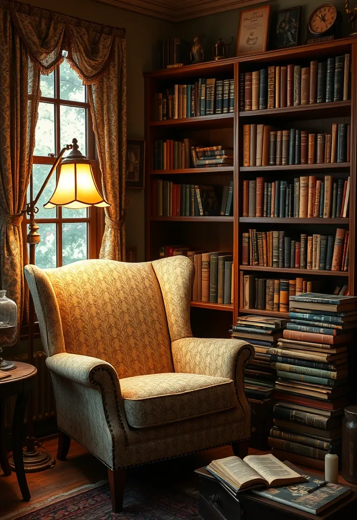 10 Cozy Reading Nooks That'll Make You Want to Curl Up with a Book All Day! - 7. The Vintage Vibe