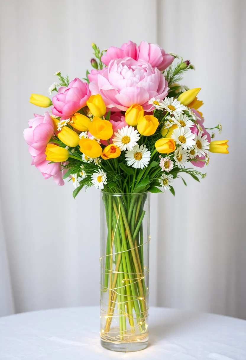 17 Stunning Spring Table Centerpieces That Will Steal the Show! - 1. Fresh Flower Explosion