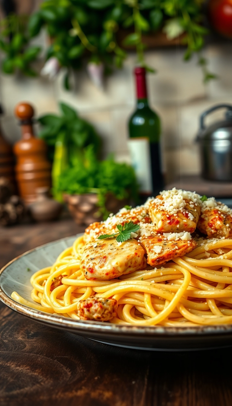 23 Crockpot Chicken and Noodles Ideas That Will Make You Ditch Takeout Tonight! - 9. Italian Chicken and Noodles