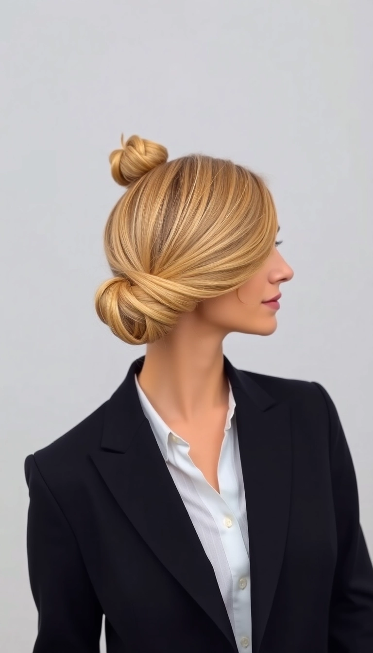 24 Stunning Interview Hairstyles That Will Land You the Job (You Won't Believe #10!) - 11. Simple Knotted Bun