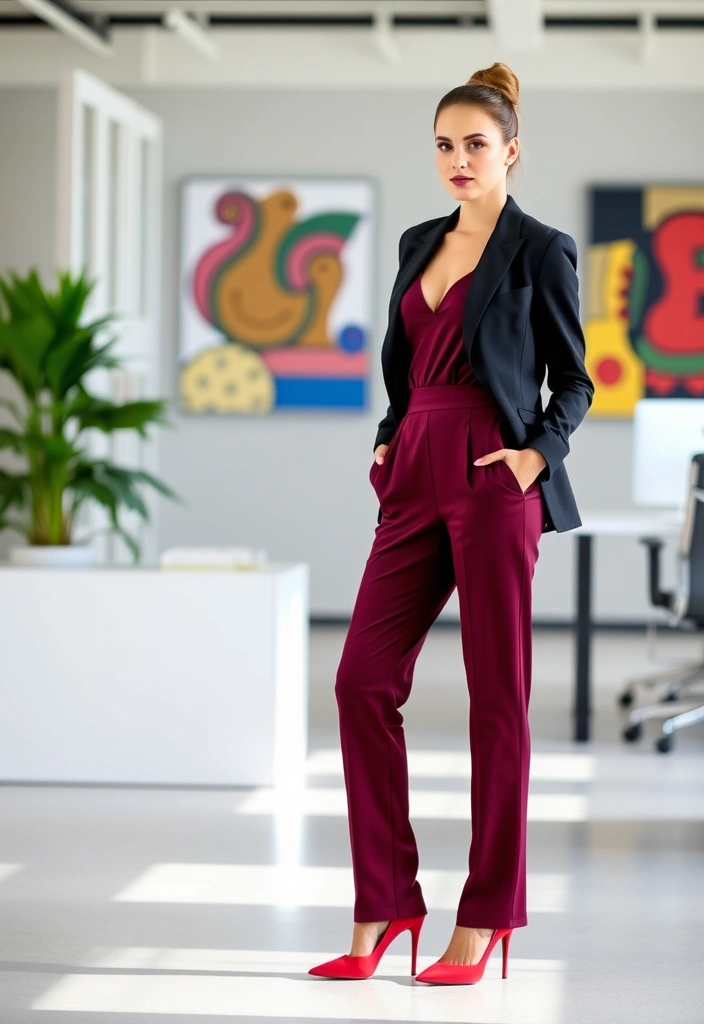 18 Office Outfits That'll Make You the Best-Dressed in the Boardroom (#5 Will Shock You!) - 4. Statement Jumpsuit