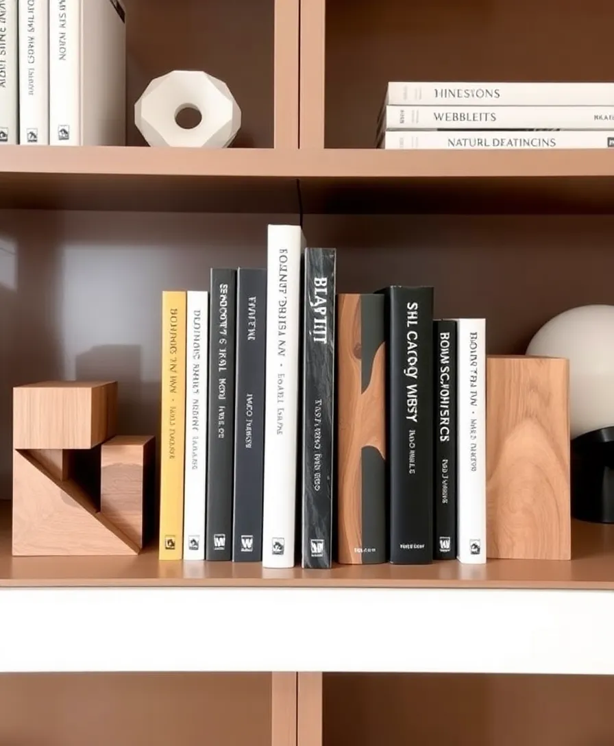 12 Stunning Bookshelf Decor Hacks to Elevate Your Space (Get Ready to Impress with #10!) - 5. Unique Bookends