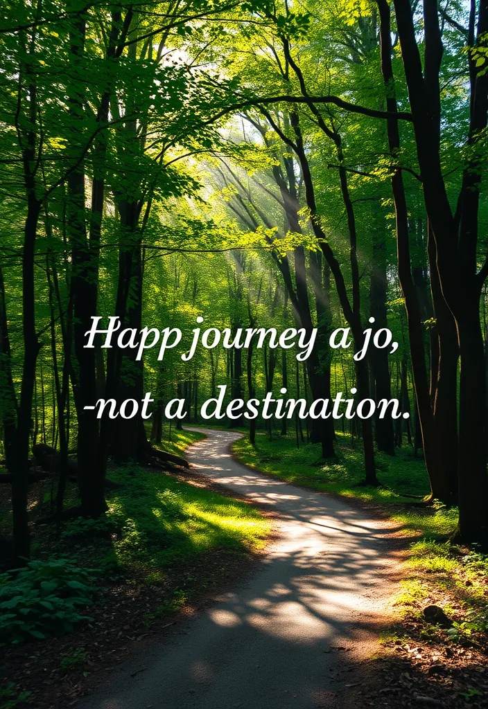 Live Laugh Love: 10 Uplifting Quotes That Perfectly Capture the Spirit! - 3. 'Happiness is a journey, not a destination.'