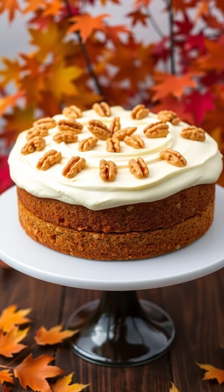 21 Fall-Themed Cake Ideas That'll Make Your Taste Buds Dance! - 10. Maple Walnut Cake