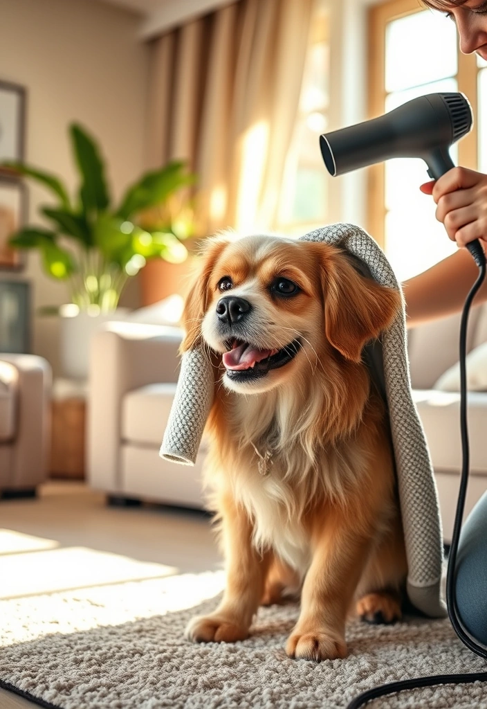 25 Pet Grooming Hacks That Will Save You Time and Money (Even Your Pet Will Love #12!) - 11. Quick Drying Techniques