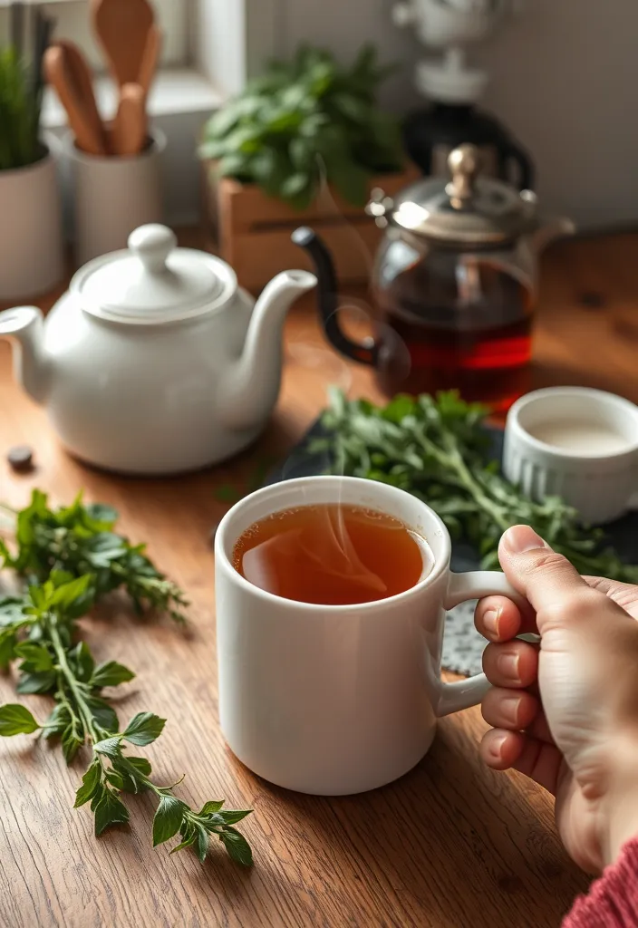 15 Relaxation Tips That'll Make You Say 'Ahh' (Don't Miss #6!) - 12. Enjoy a Warm Cup of Herbal Tea