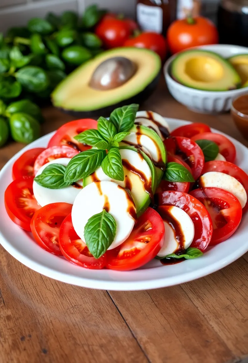 18 Fresh and Easy Healthy Salads That Will Keep You Fit (You’ll Want to Try #7!) - 8. Caprese Salad with Avocado