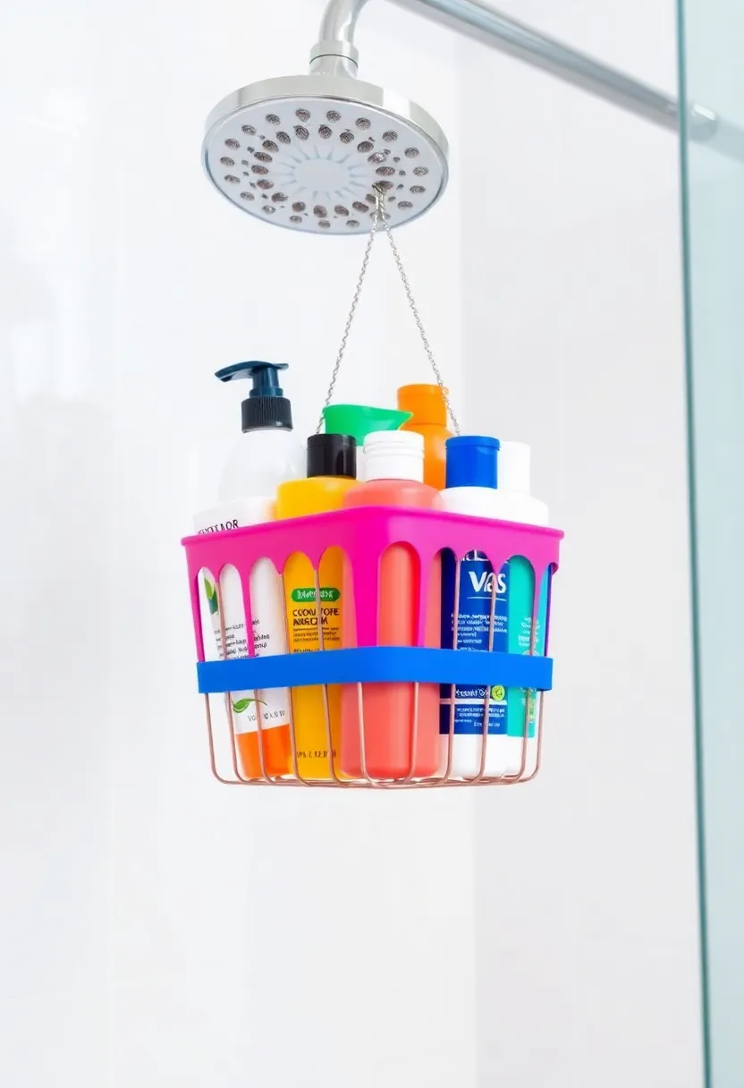 21 Bathroom Storage Hacks That'll Transform Your Space (You Won't Believe #10!) - 3. Use a Shower Caddy for Extra Storage