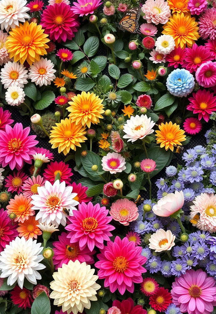 18 Colorful Flower Garden Ideas That Will Attract Pollinators (Wait Until You See #6!) - 18. Artistic Flower Arrangements