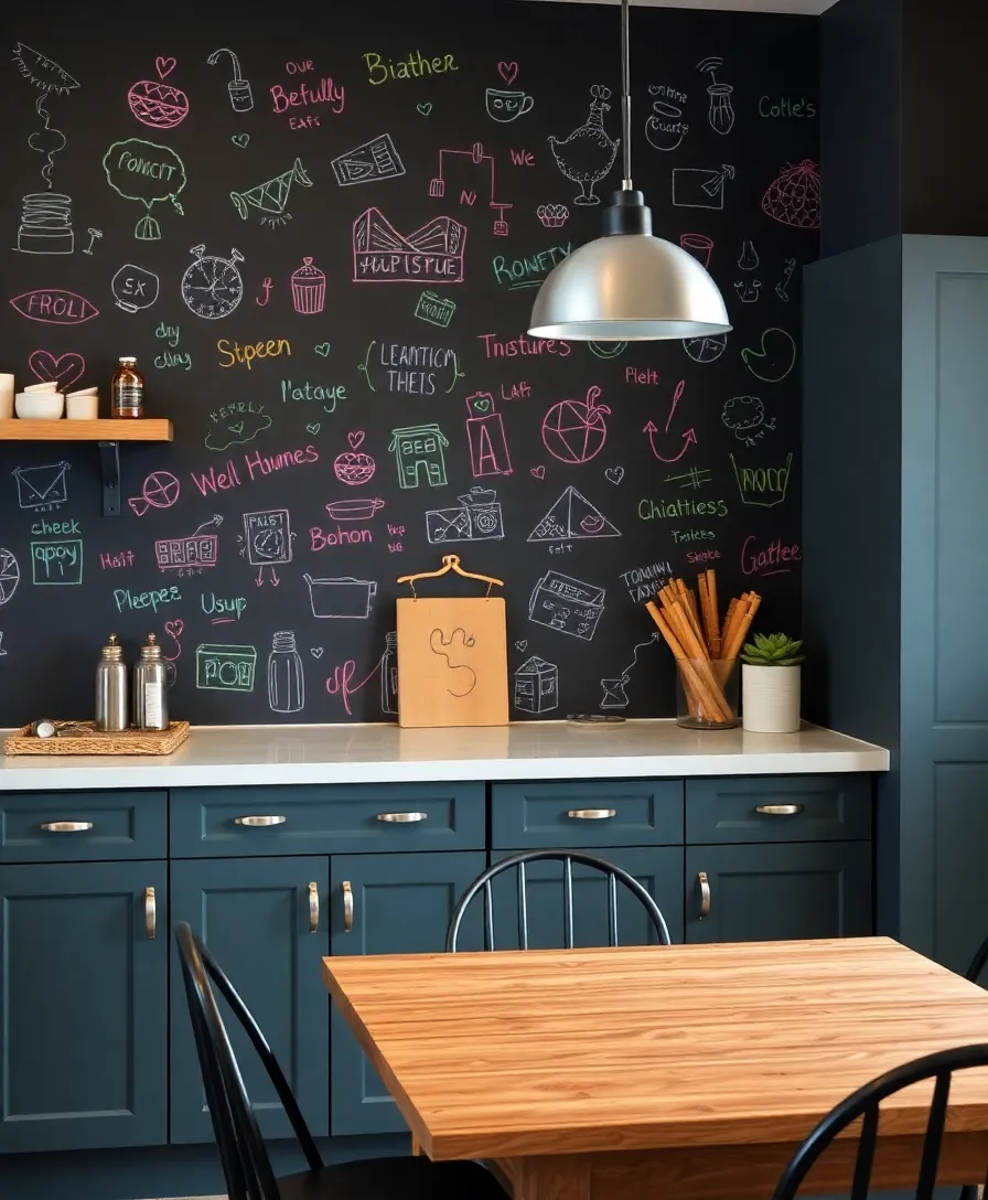 25 Easy DIY Home Decor Projects You Can Do This Weekend (You Won't Believe #12!) - 15. DIY Chalkboard Wall