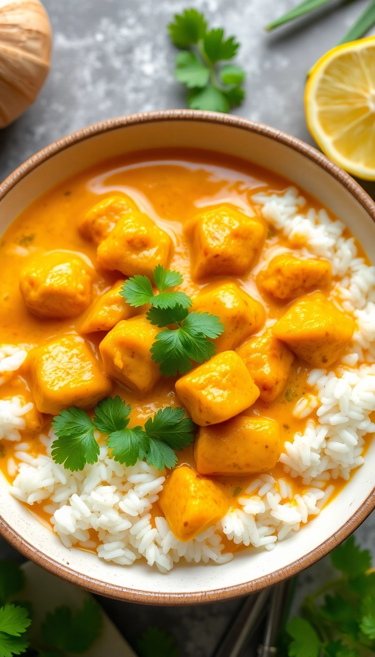 23 Dinner Plans Ideas That'll Make You Excited for Mealtime! - 19. Coconut Curry Chicken