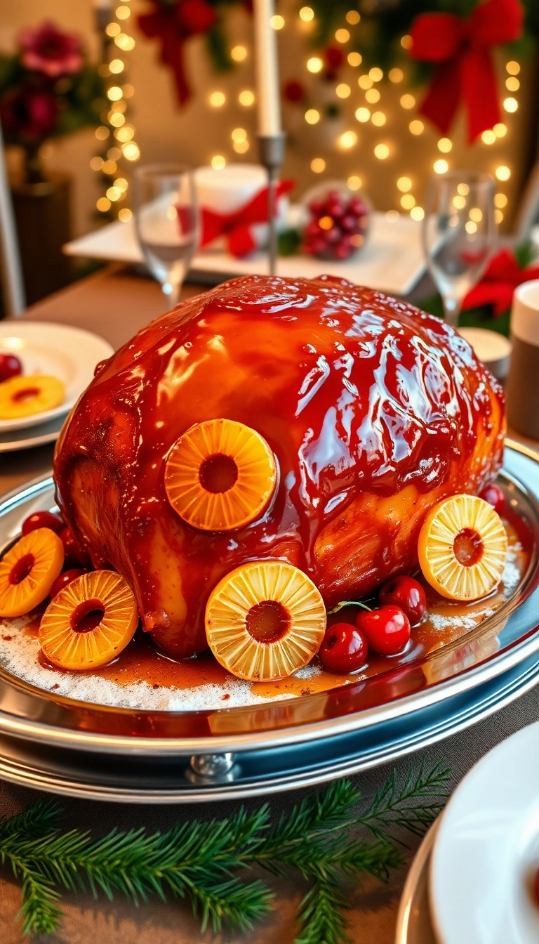 20 Delicious Christmas Eve Dinner Ideas to Impress Your Guests (You Won't Believe #12!) - 2. Maple-Glazed Ham