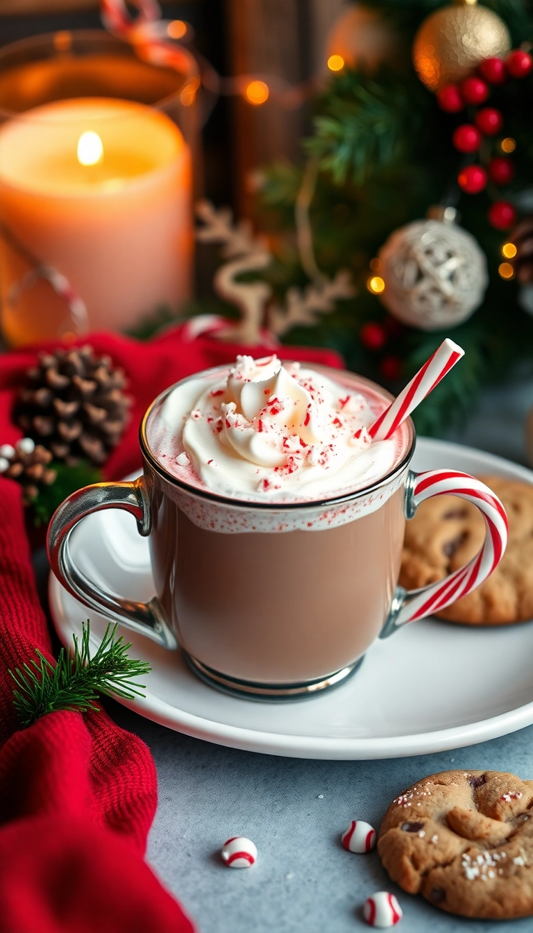 24 Irresistible Christmas Food Ideas for Your Next Holiday Gathering (Wait Until You See #5!) - 17. Peppermint Hot Chocolate