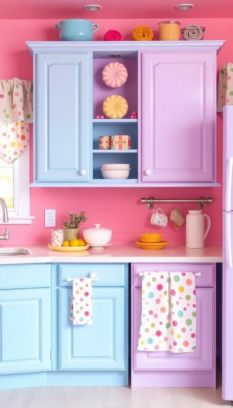 20 Vibrant Kitchen Color Palettes That Will Make You Smile Every Time You Cook! - 11. Candyland Delight