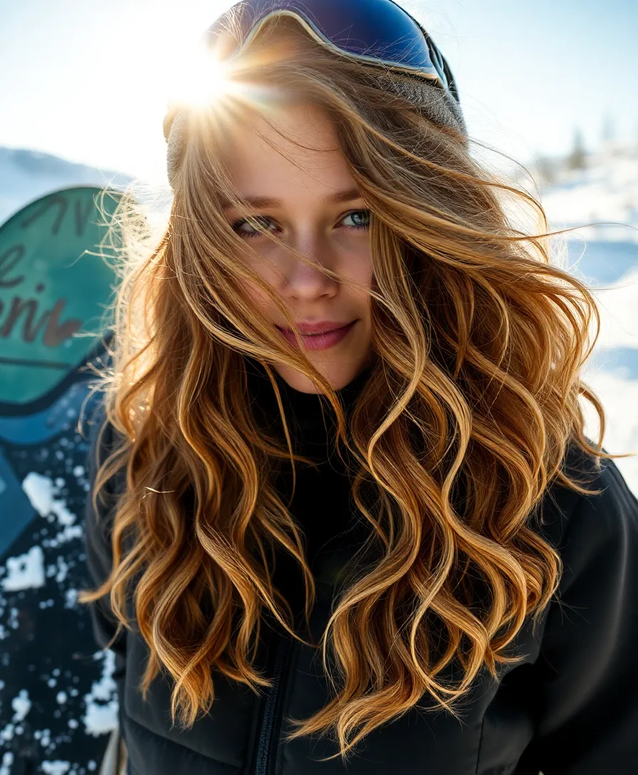 12 Trendy Snowboarding Hairstyles That Will Make You the Star on the Slopes! - 9. The Textured Waves